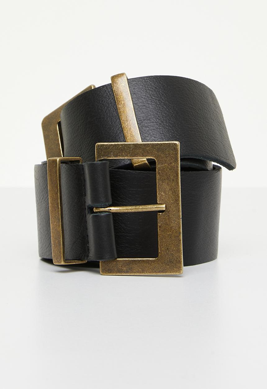 Superbalist - Jessie double buckle belt - black