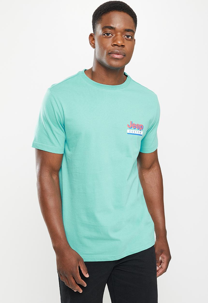JEEP - High density logo/icon print - turquoise tonic