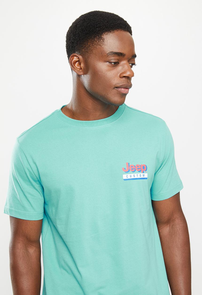 JEEP - High density logo/icon print - turquoise tonic