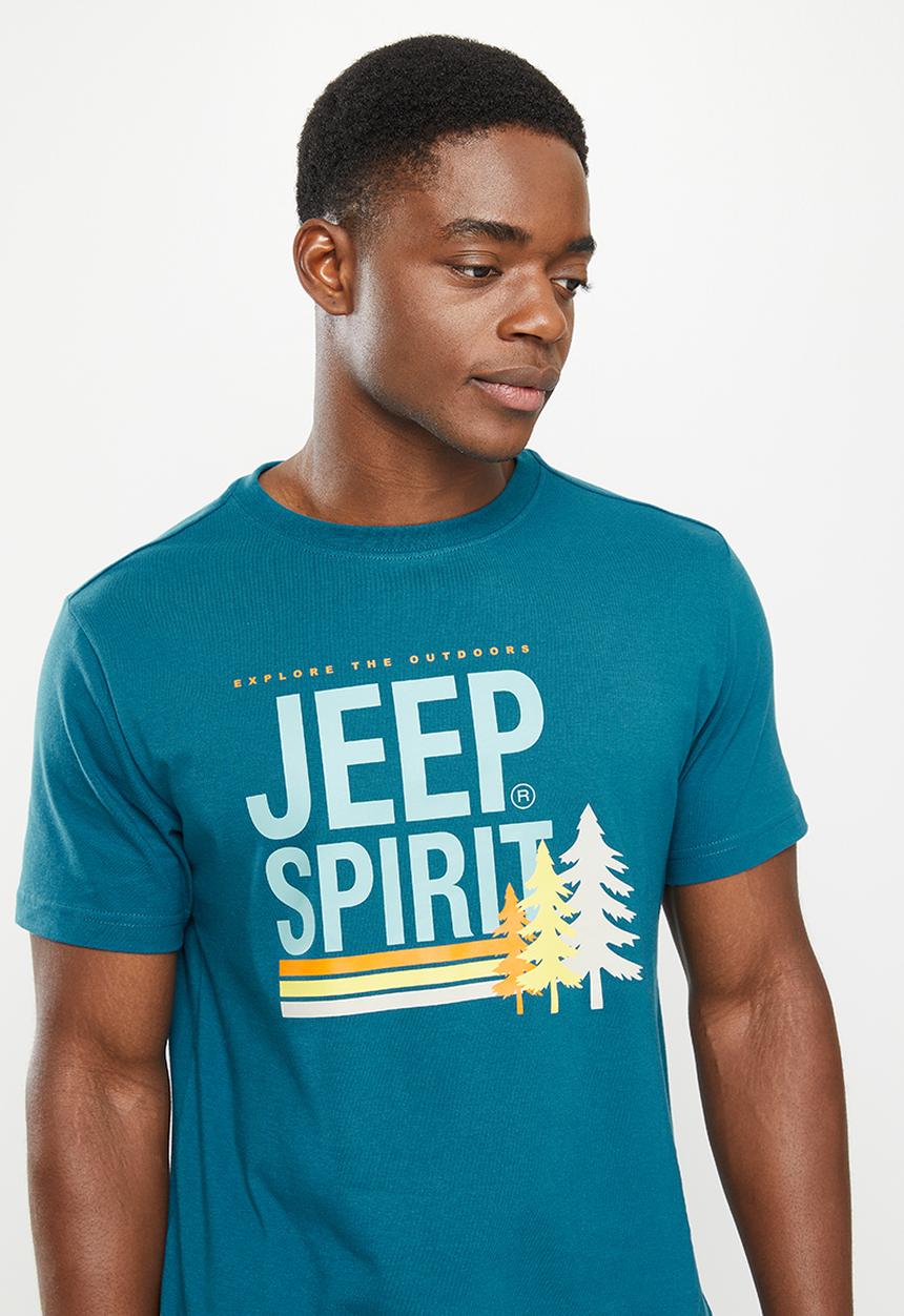JEEP - Fashion print graphic tee - deep ocean