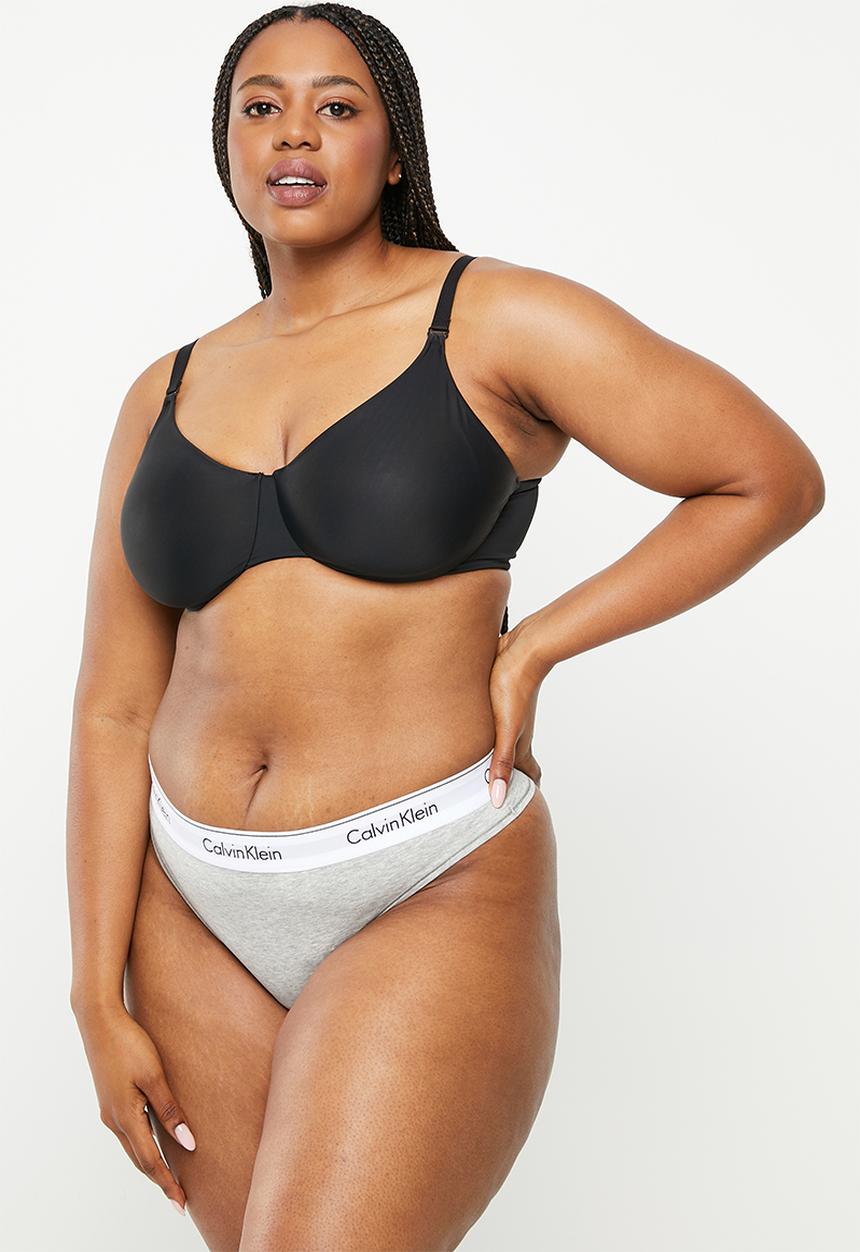 Calvin Klein - Plus ck thong - grey heather
