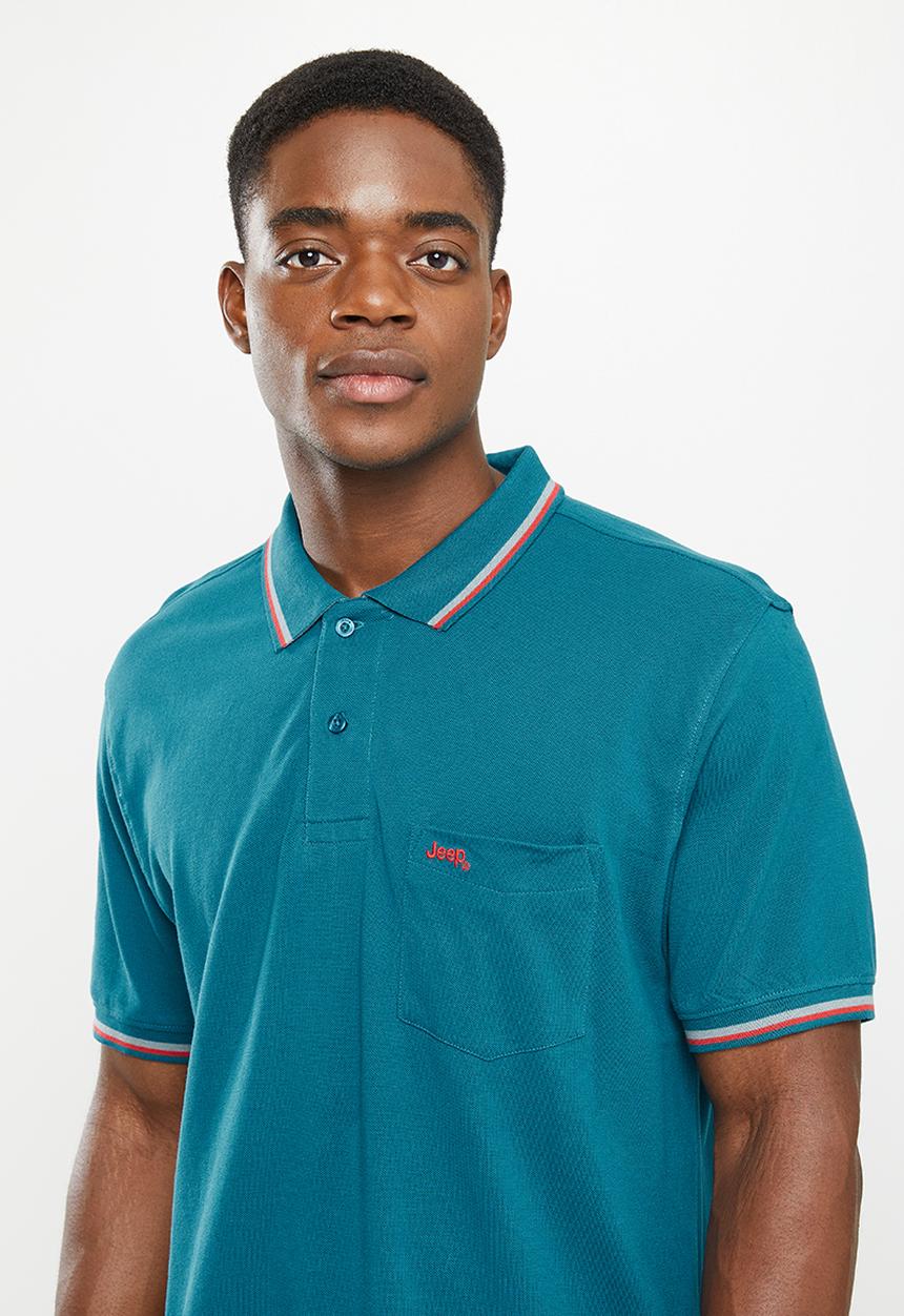 JEEP - Pique plain golfer - deep ocean