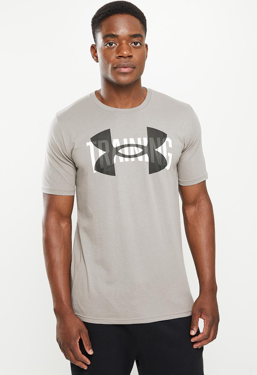 Under Armour - Ua training overlay short sleeve - pewter