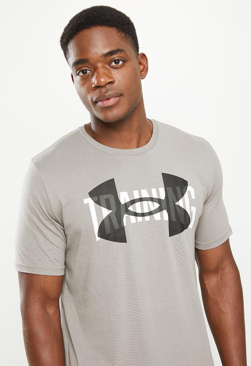 Under Armour - Ua training overlay short sleeve - pewter