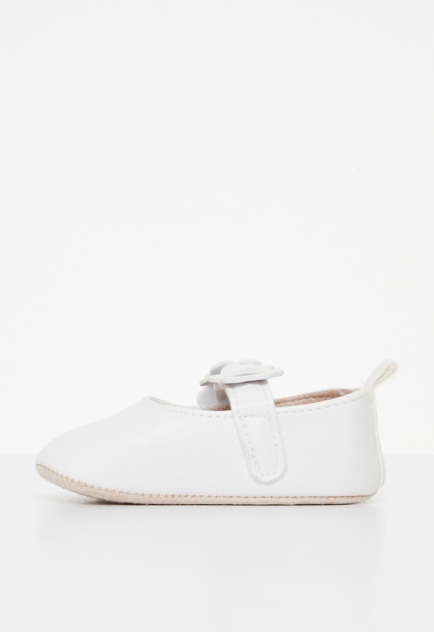 Pop Candy - Baby pump with flower - white