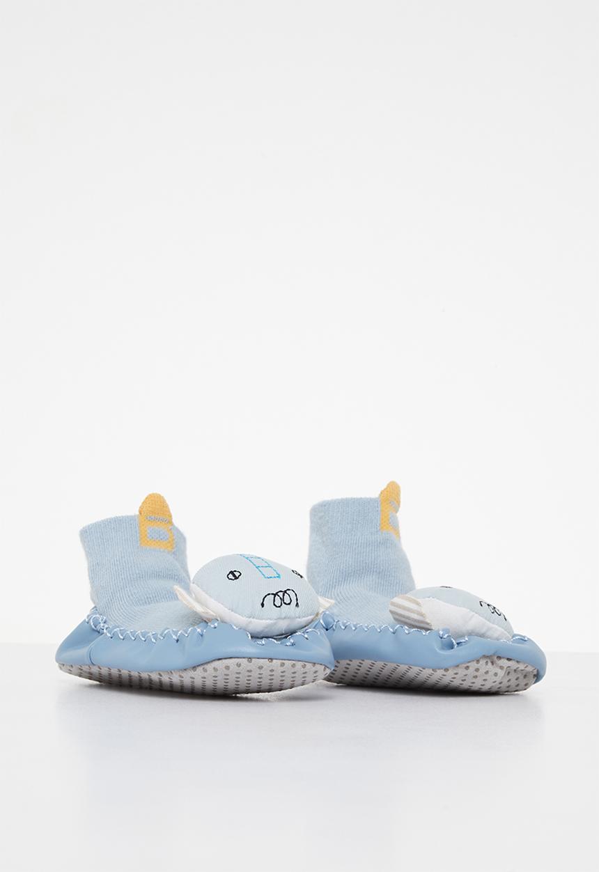 Pop Candy - Elephant sock bootie - blue