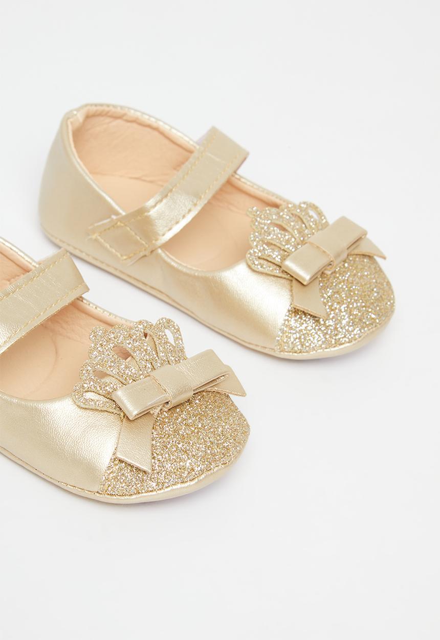 Pop Candy - Baby pump with crown - gold