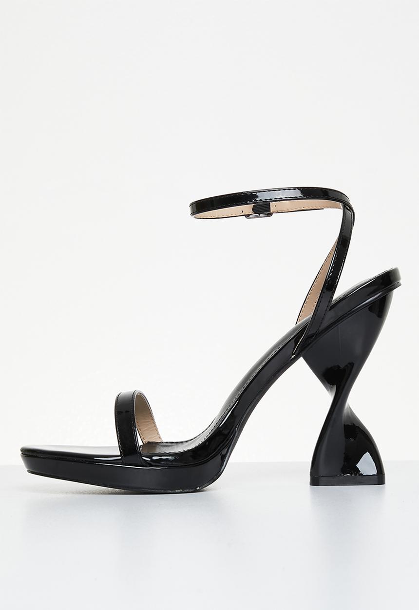 Miss Black - Tornado1 ankle strap heel - black