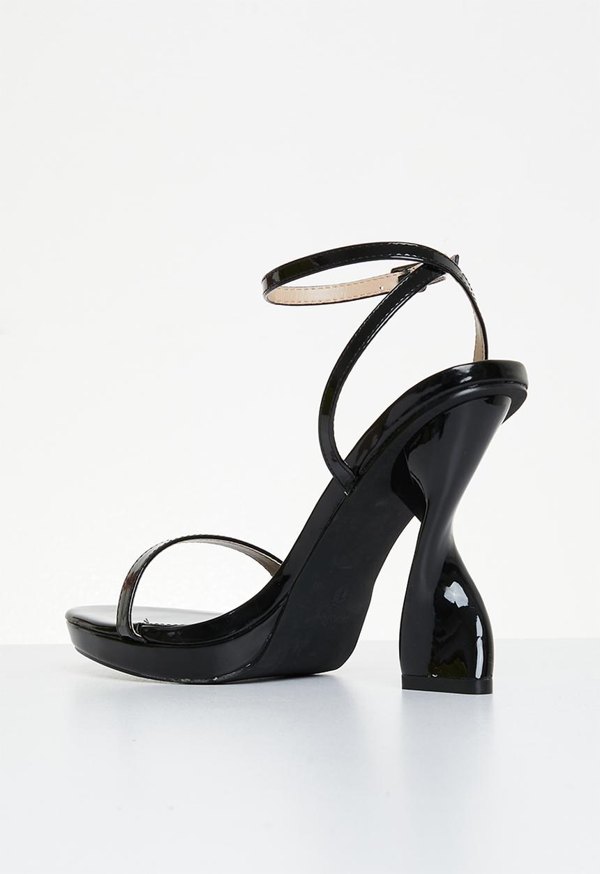 Miss Black - Tornado1 ankle strap heel - black