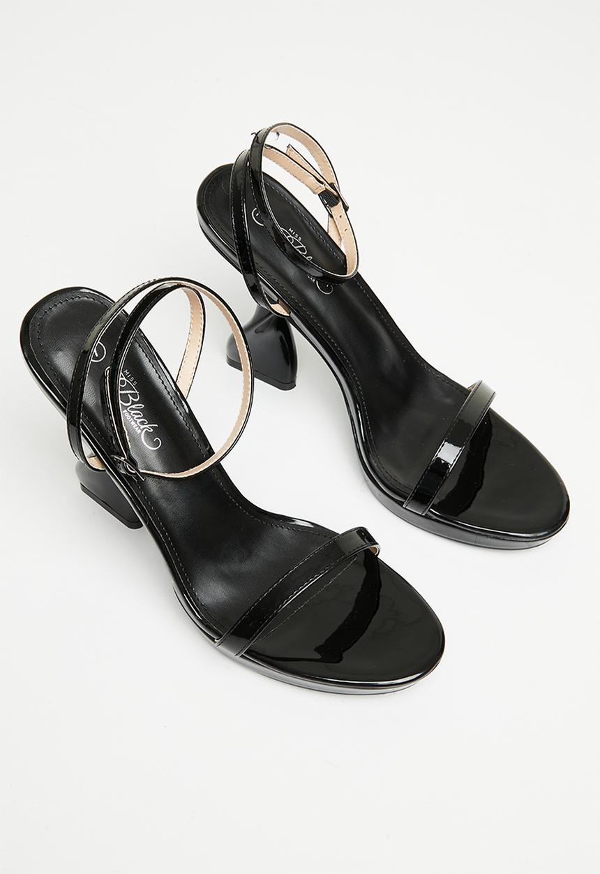 Miss Black - Tornado1 ankle strap heel - black