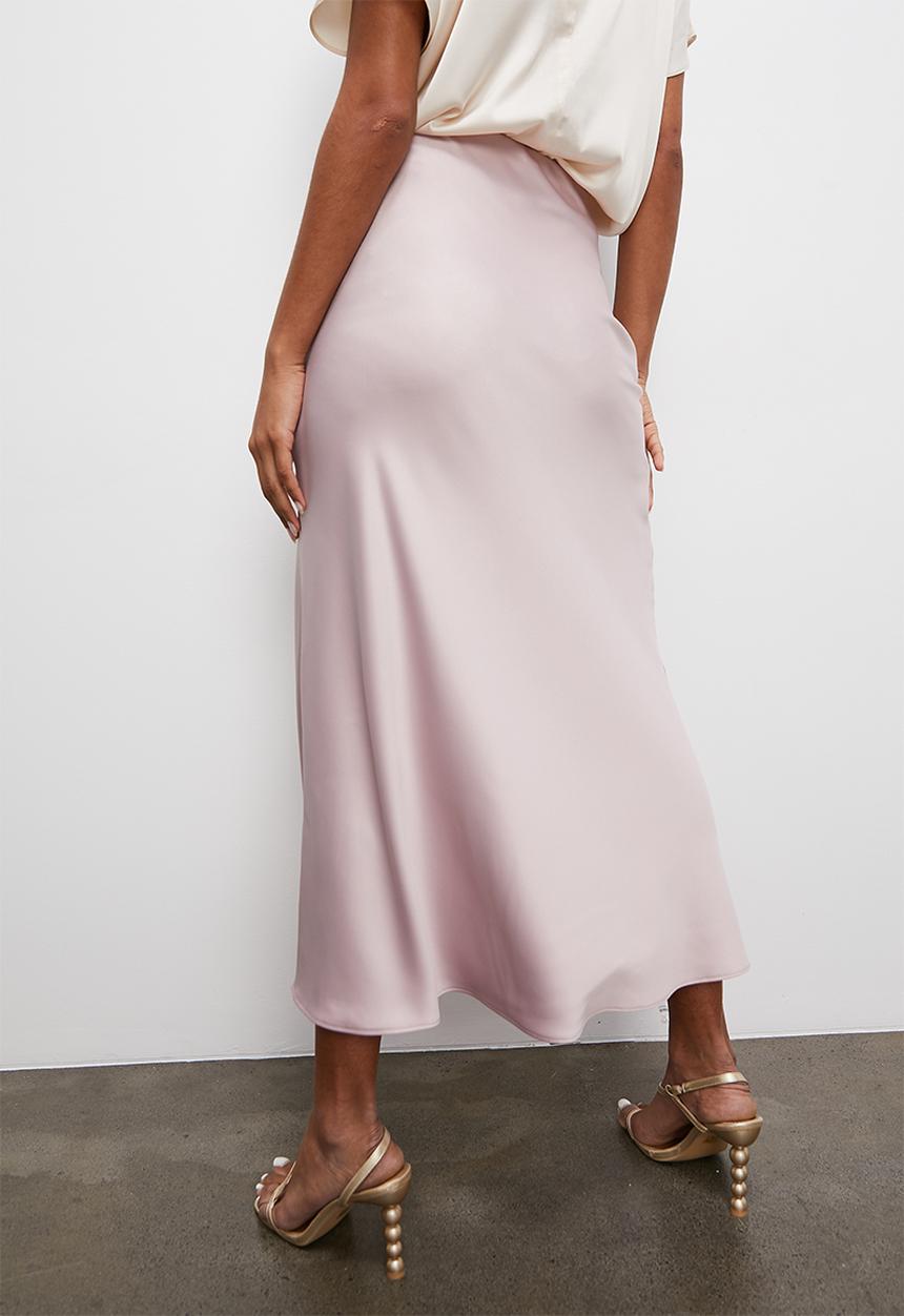 Superbalist - Long midi slip skirt - light mink