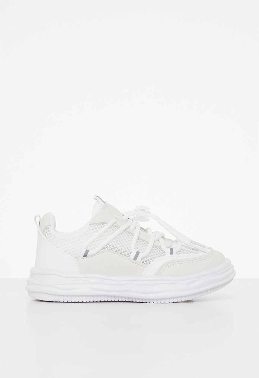 Pop Candy - Sneaker with mesh detail - white