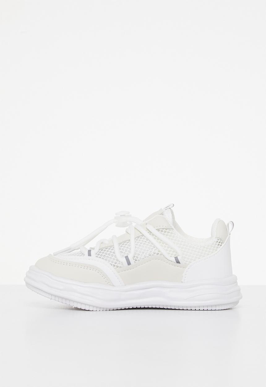 Pop Candy - Sneaker with mesh detail - white