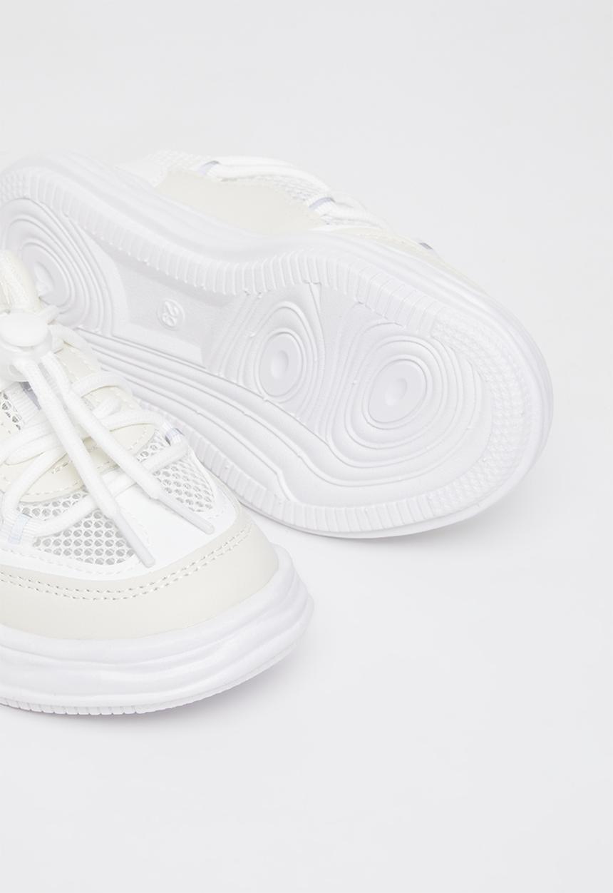 Pop Candy - Sneaker with mesh detail - white