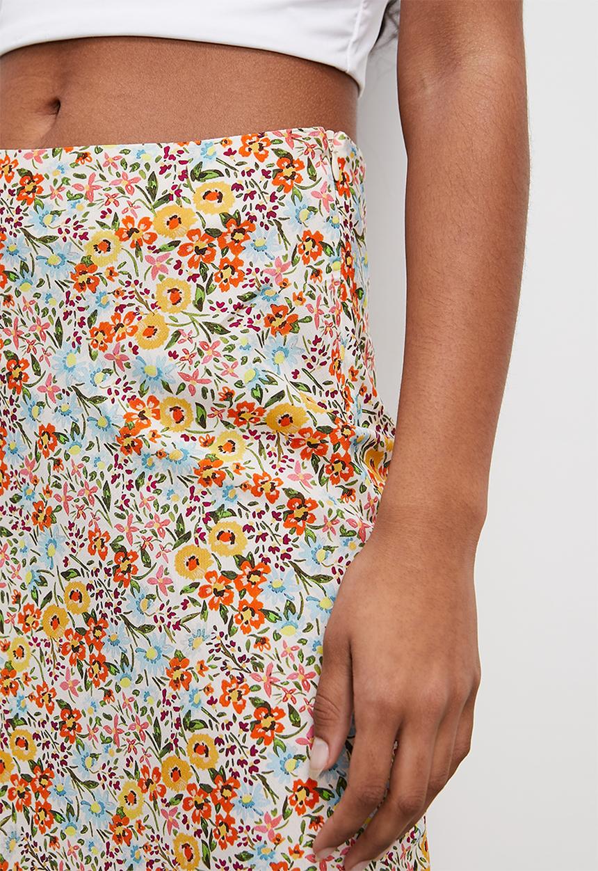 Superbalist - Printed column midi skirt - femme ditsy