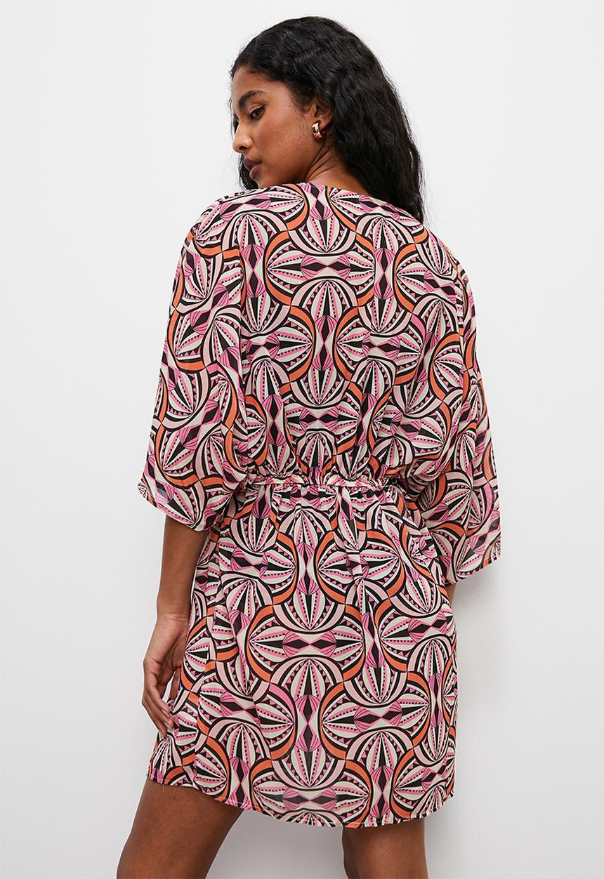 Superbalist - Short kaftan - colour geo
