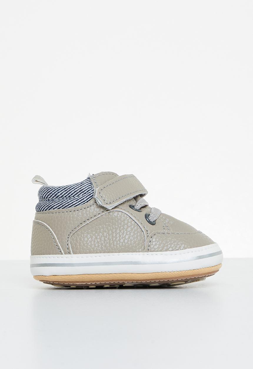 Pop Candy - Baby sneaker with velcro strap - grey