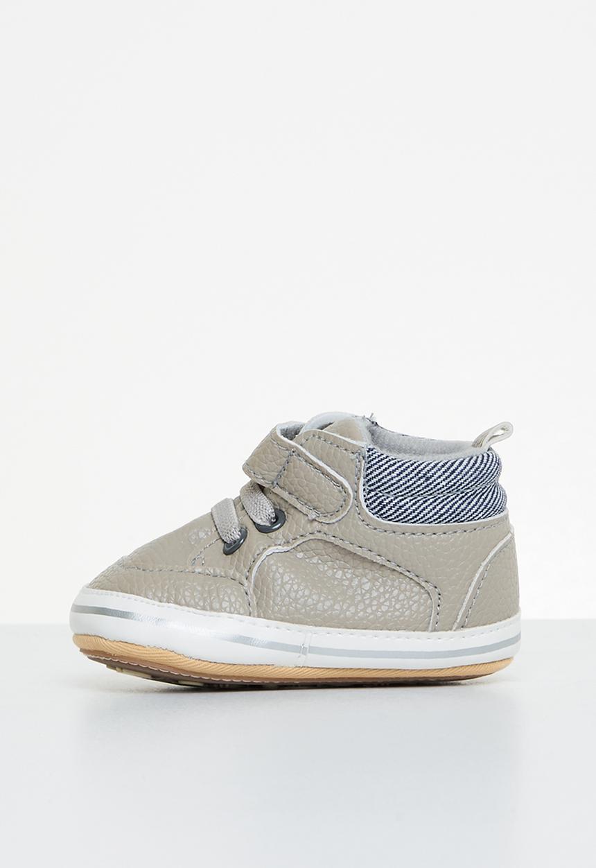 Pop Candy - Baby sneaker with velcro strap - grey