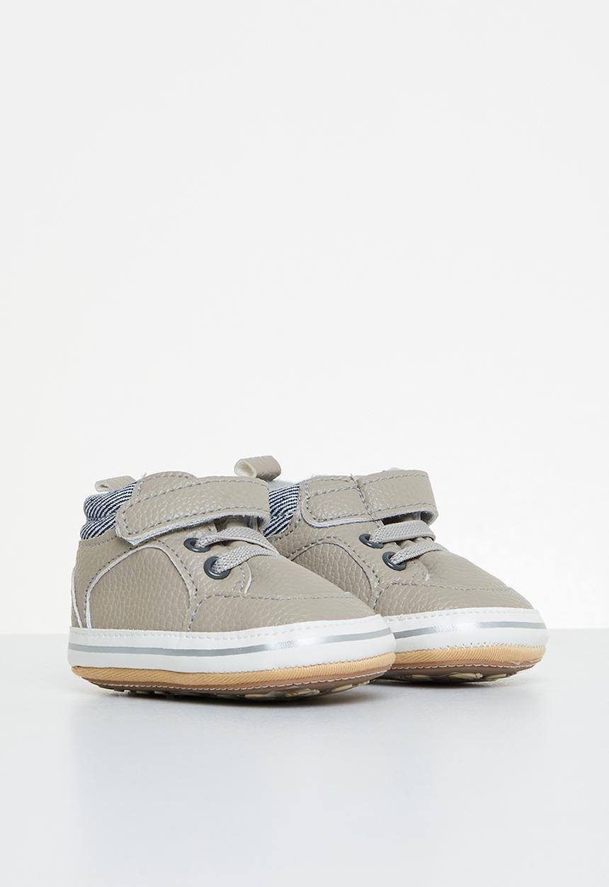 Pop Candy - Baby sneaker with velcro strap - grey