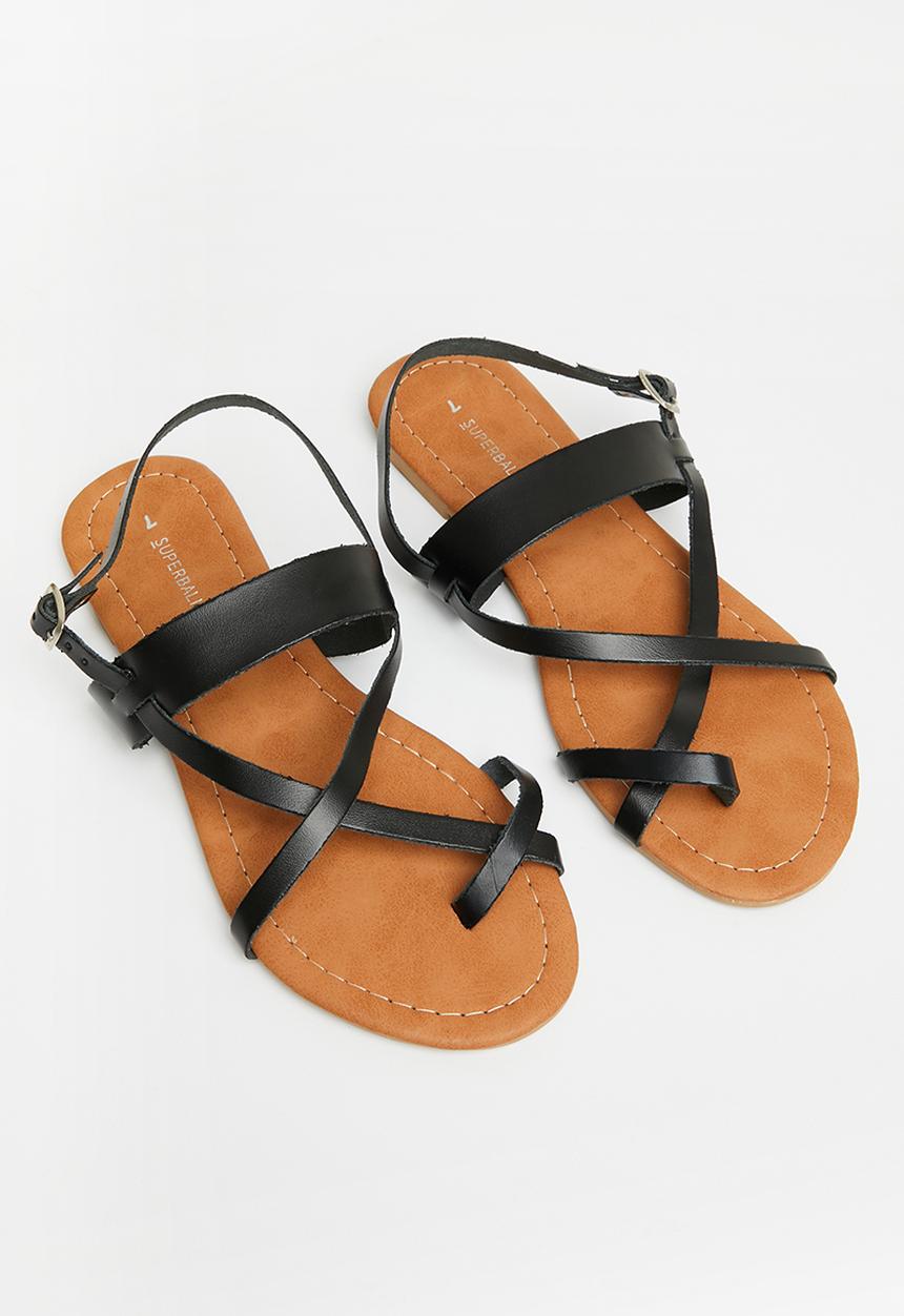 Superbalist - Sutton ankle tie sandal - black