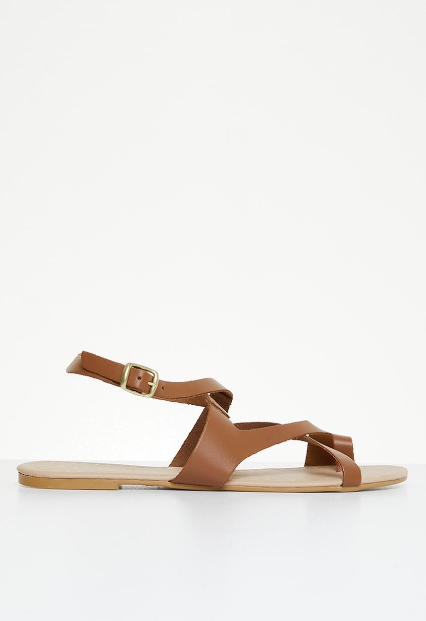 Superbalist - Carla leather strappy sandal - tan