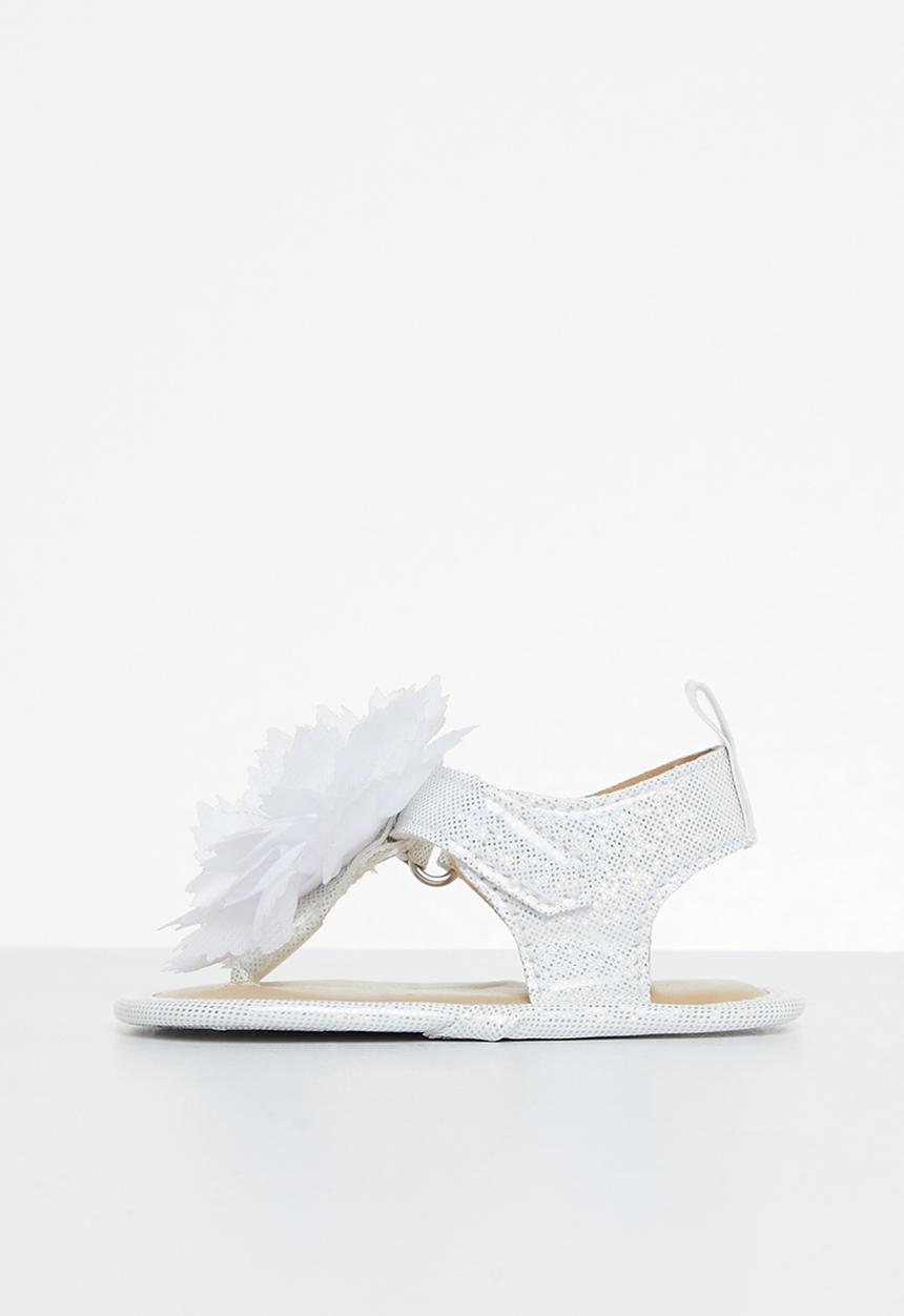 Pop Candy - Baby flower sandal - white