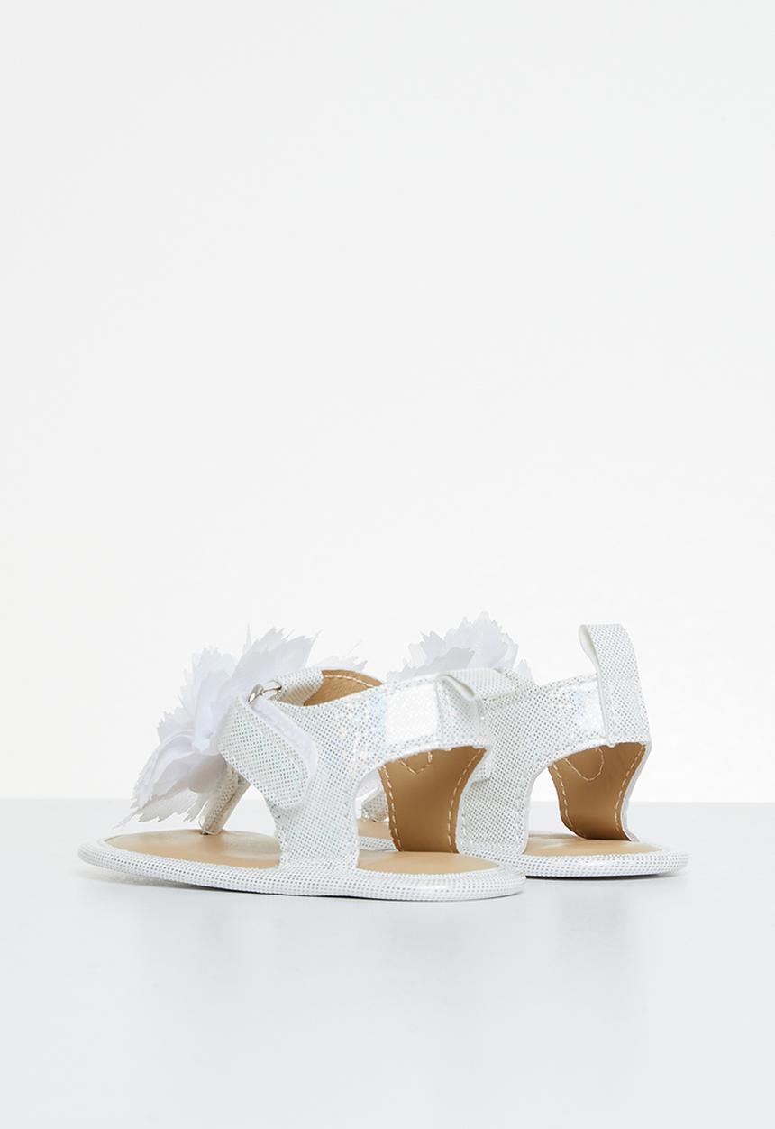 Pop Candy - Baby flower sandal - white
