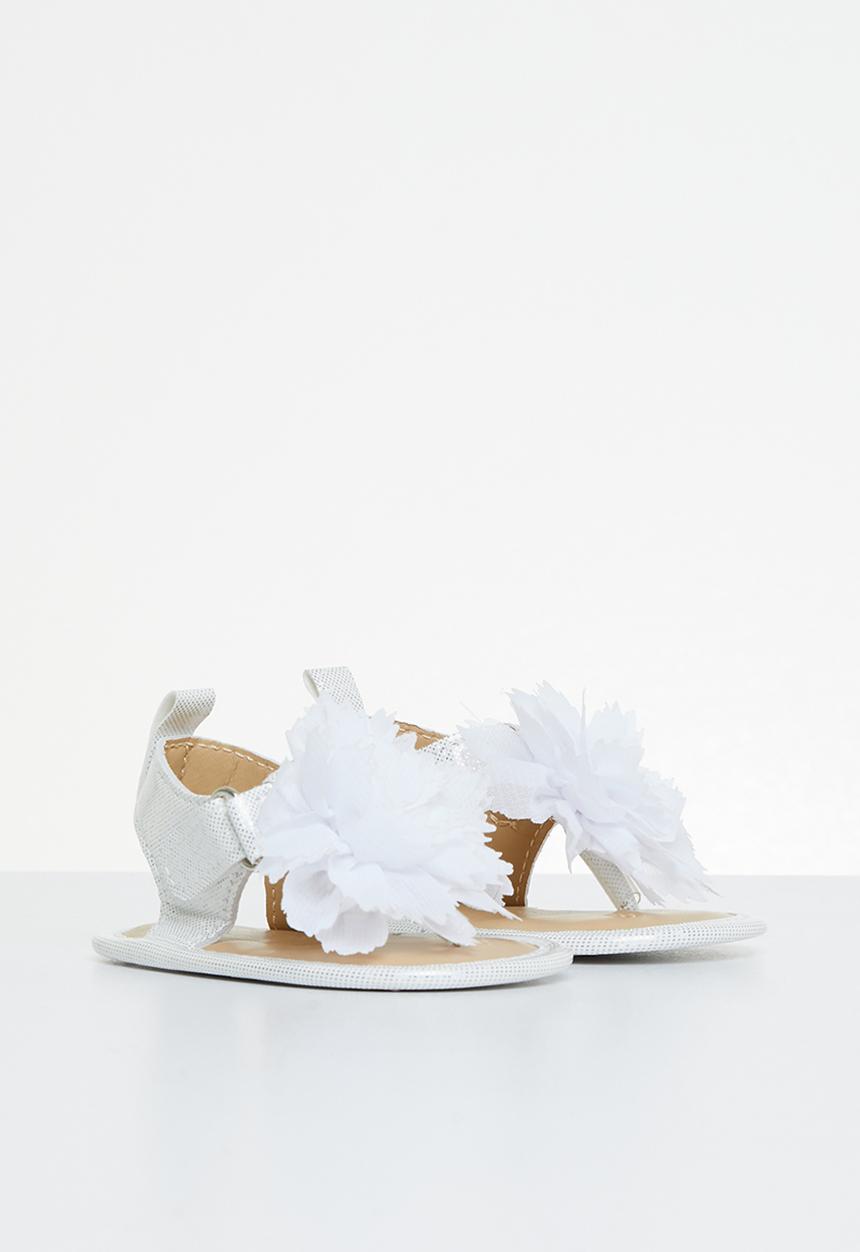 Pop Candy - Baby flower sandal - white