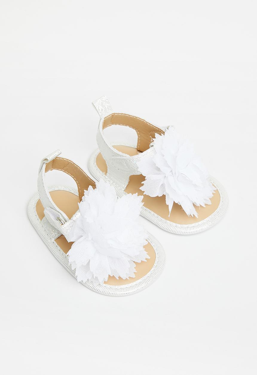 Pop Candy - Baby flower sandal - white