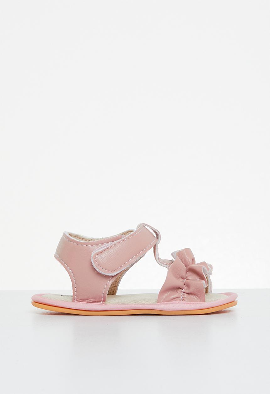Pop Candy - Baby sandal with ruffles - pink