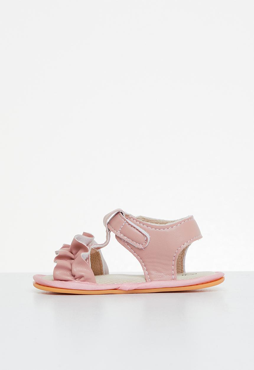 Pop Candy - Baby sandal with ruffles - pink