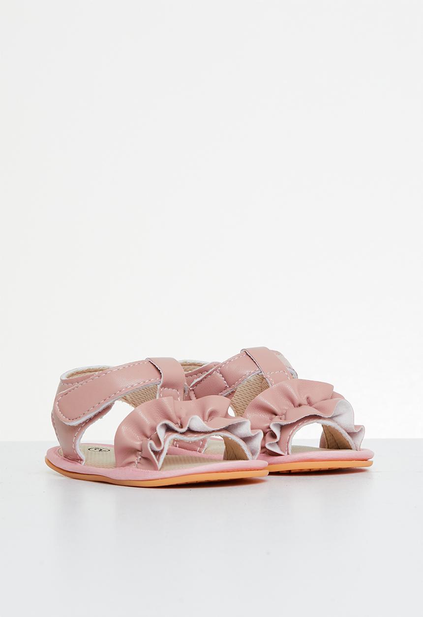 Pop Candy - Baby sandal with ruffles - pink
