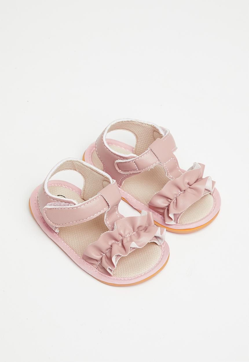 Pop Candy - Baby sandal with ruffles - pink