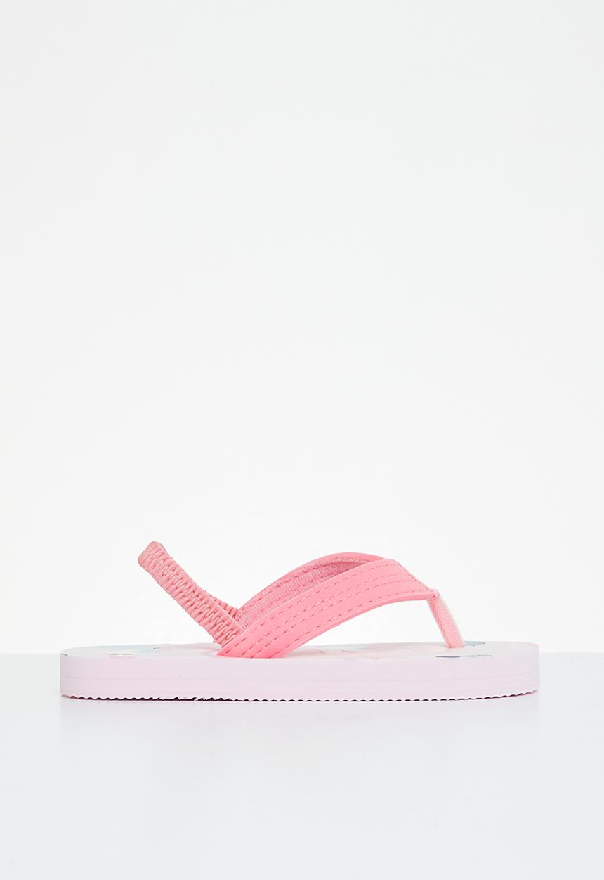 Pop Candy - Printed mermaid flip flop - pink