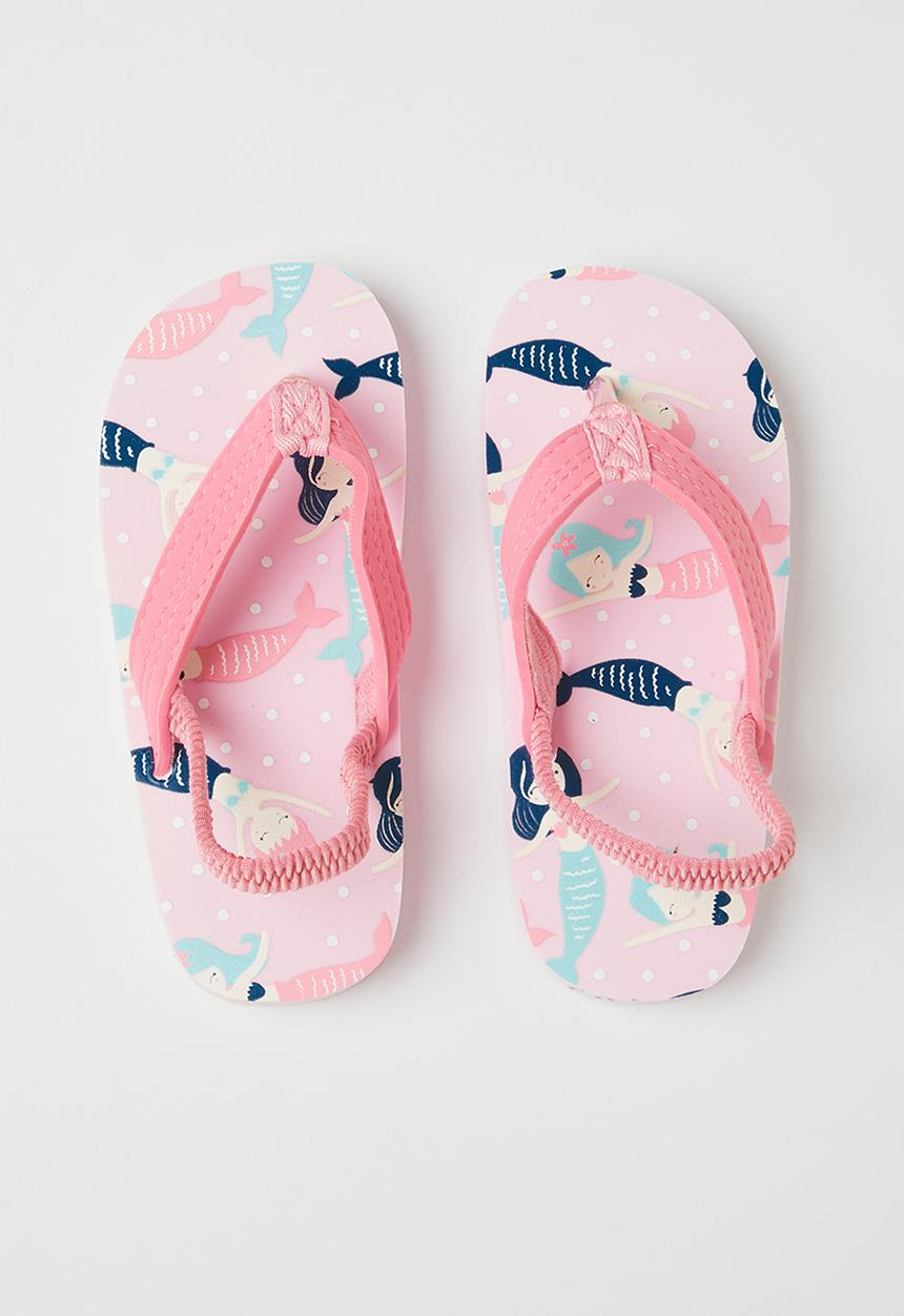 Pop Candy - Printed mermaid flip flop - pink