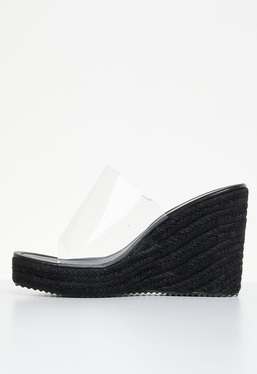 Superbalist - Tory wedge mule - black