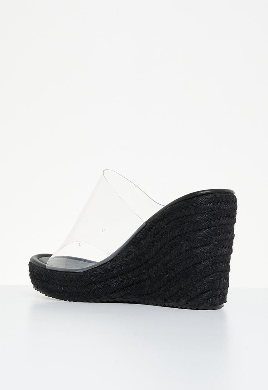 Superbalist - Tory wedge mule - black