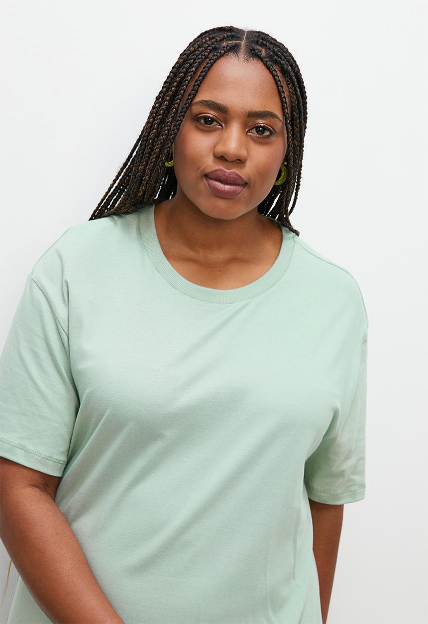 Superbalist - A-line T-shirt dress - sage