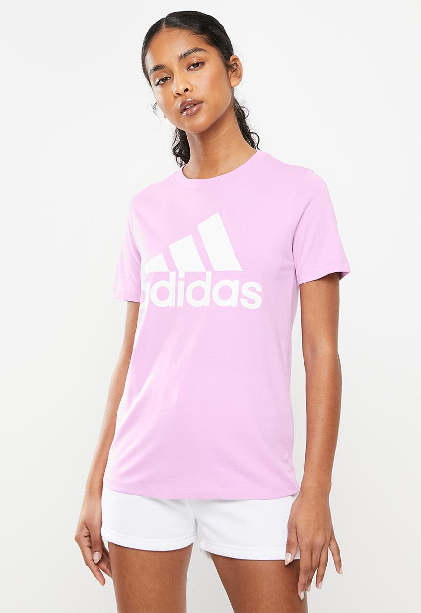adidas Performance - W blt2 performance short sleeve tee - bliss lilac & white