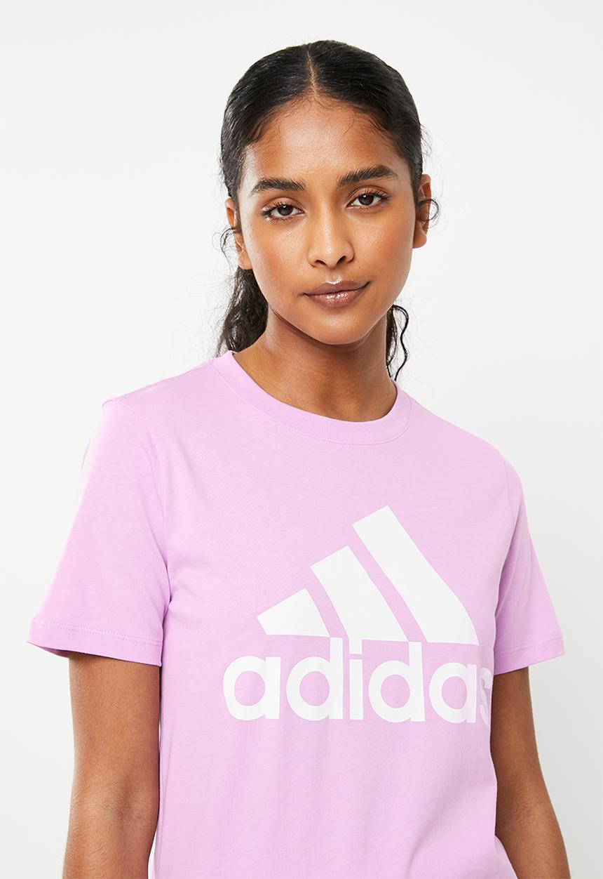 adidas Performance - W blt2 performance short sleeve tee - bliss lilac & white