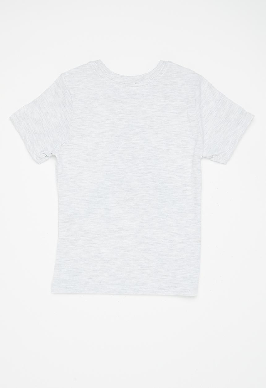 Superbalist - Boys 2 pack printed tee - ice melange & blue