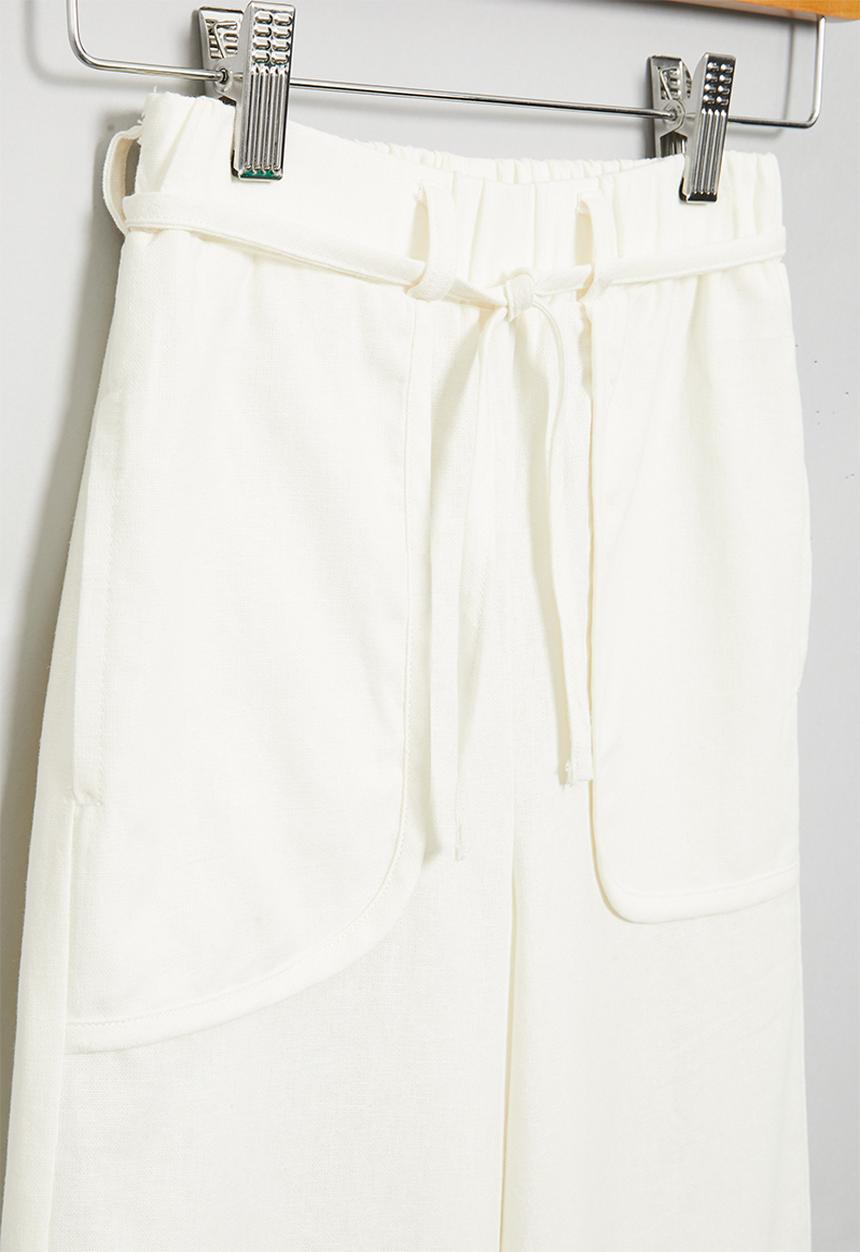Superbalist - Wide leg pant with pocket - white