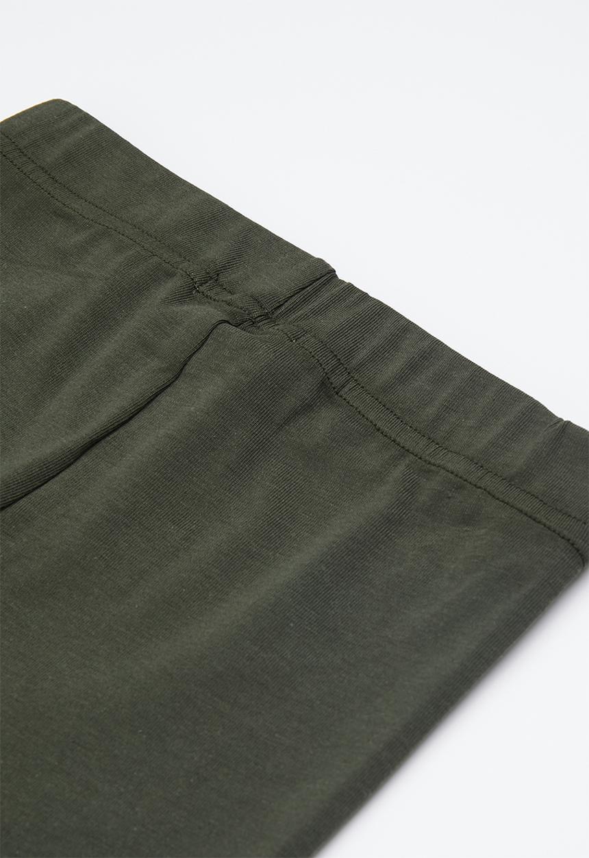 Pop Candy - Girls 2 pack cycling short - mustard & olive 