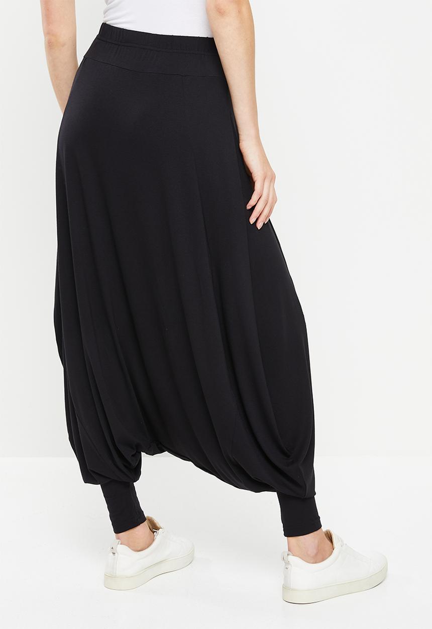 AMANDA LAIRD CHERRY - Harem pants - black