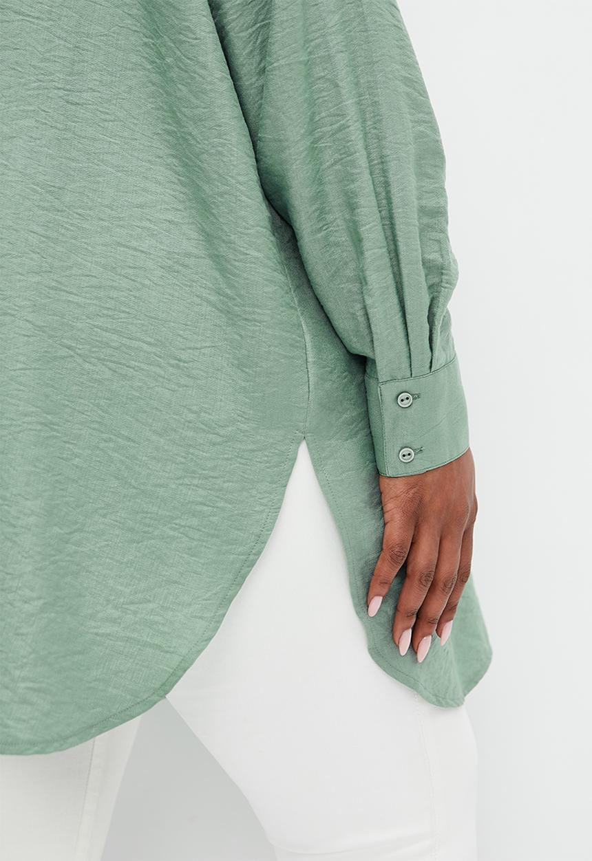 edit Plus - Longline shirt - sage