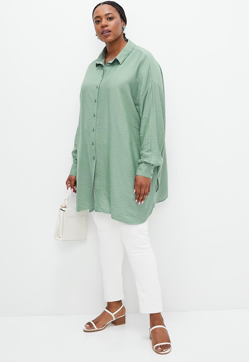edit Plus - Longline shirt - sage