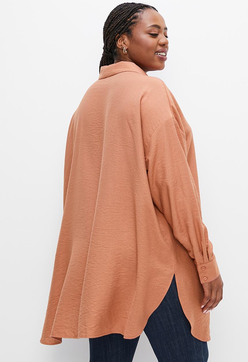 edit Plus - Longline shirt - henna