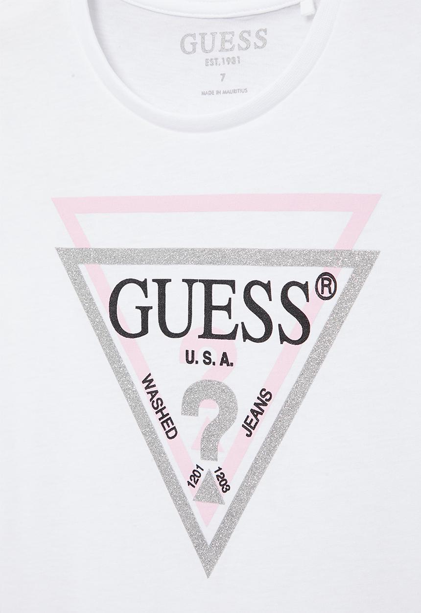 GUESS - Short sleeve logo tee - white
