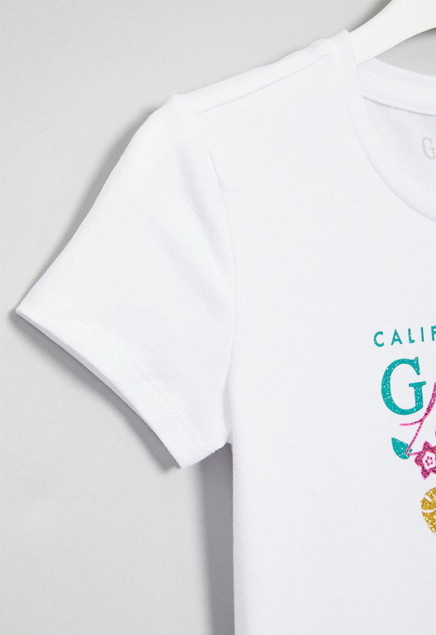 GUESS - Guess floral tee - white