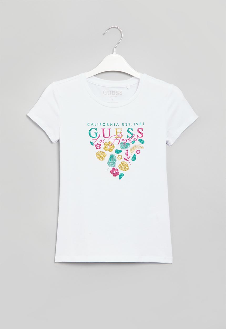 GUESS - Guess floral tee - white